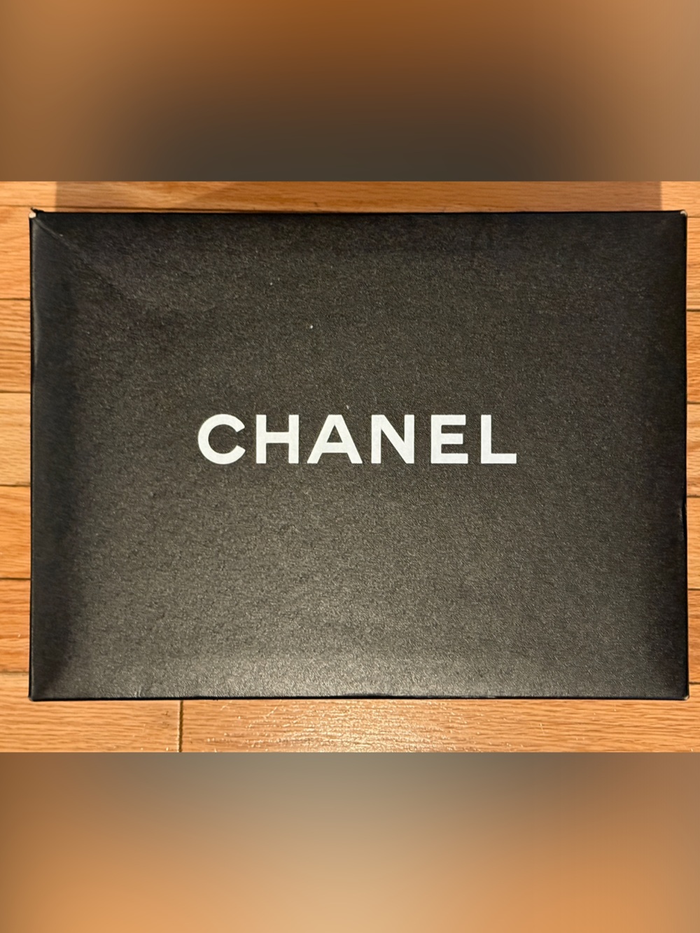 CHANEL Black and White Logo Gift Box
